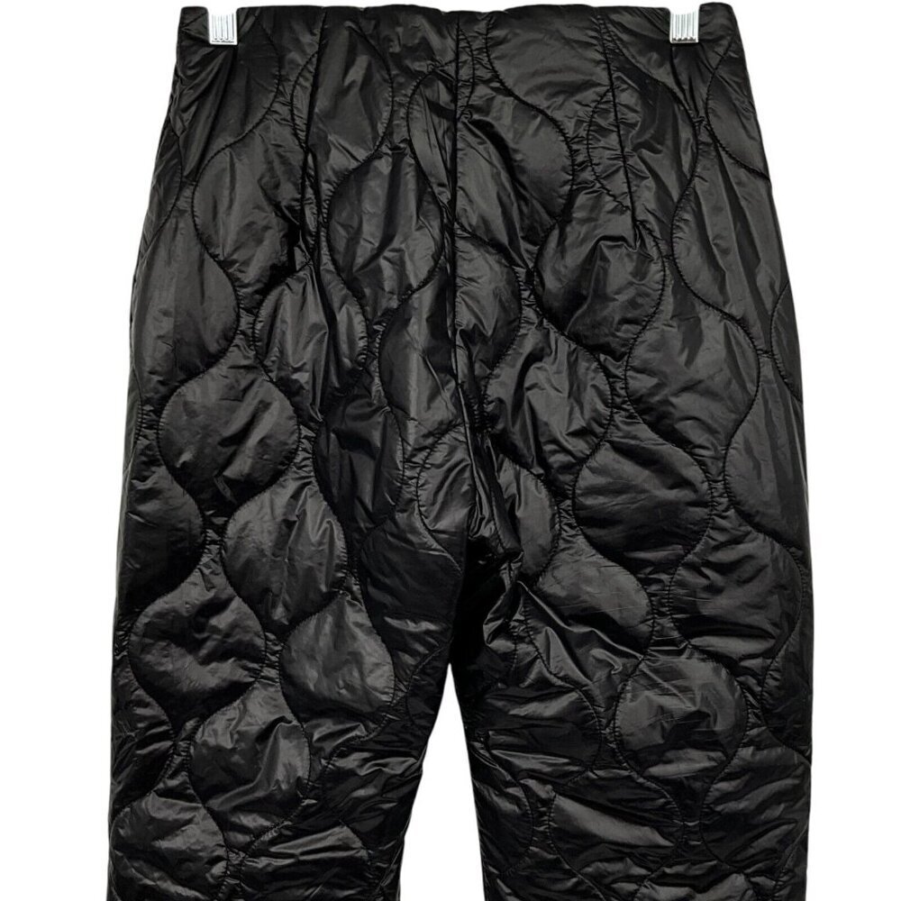 BAUM UND PFERDGARTEN Natara Quilted Nylon Trousers Black EUR Size 38 High Rise - Picture 6 of 10